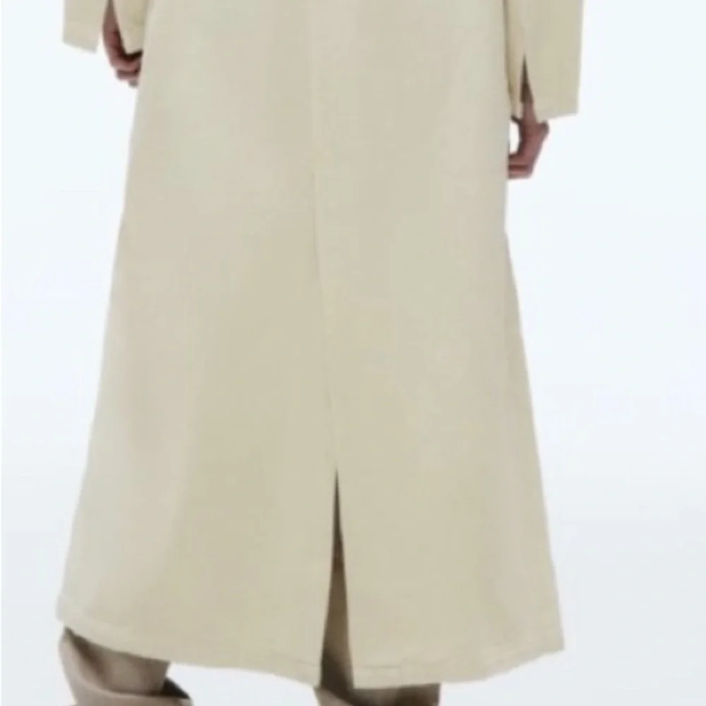 ZARA BELTED COTTON TOPCOAT TRENCH COAT - Picture 13 of 15